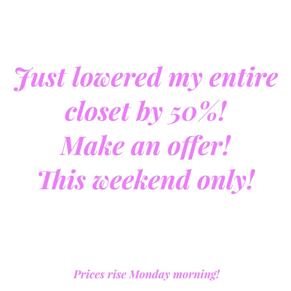 Happy Shopping! 50% off of EVERYTHING!